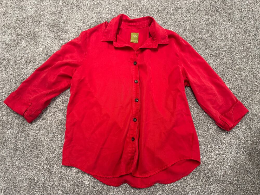 Pulp Women's Bright Red Button-Down Shirt